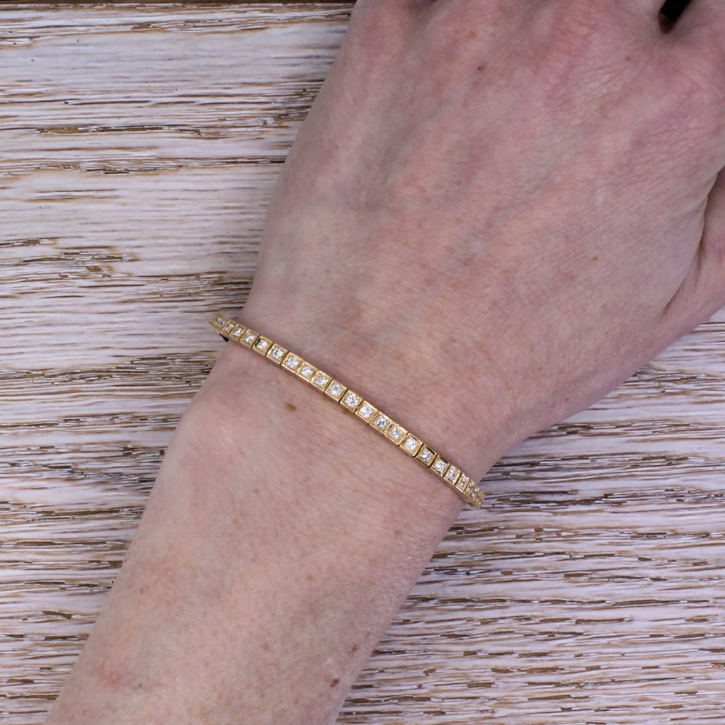 Diamond Bezel-Set Bracelet – Ring Concierge