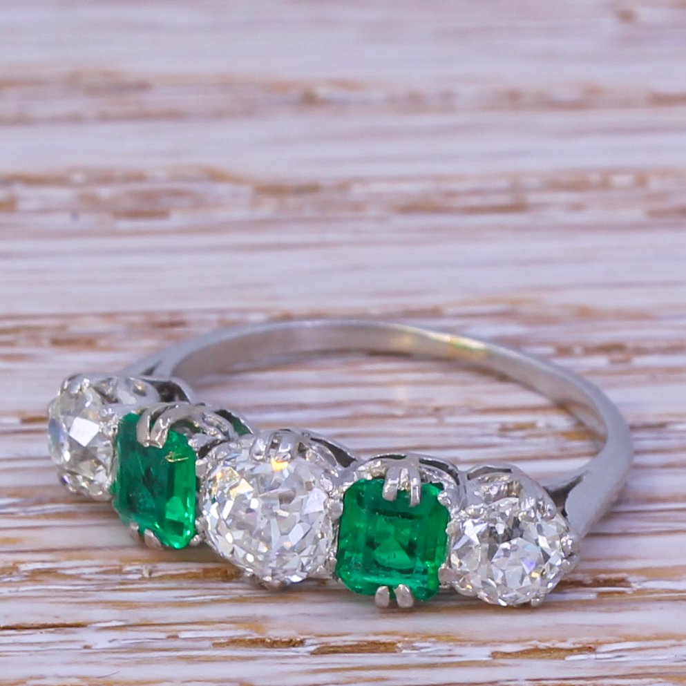 Vintage Emerald Engagement Rings | Gatsby Jewellery